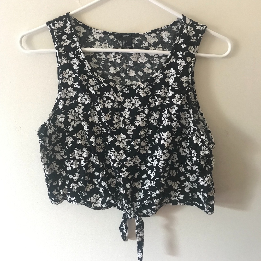 Forever 21 Floral Crop Top